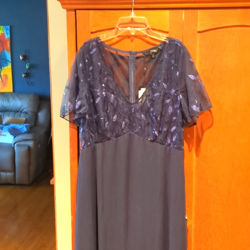 Ever Pretty Midnight Blue Sequin Gown